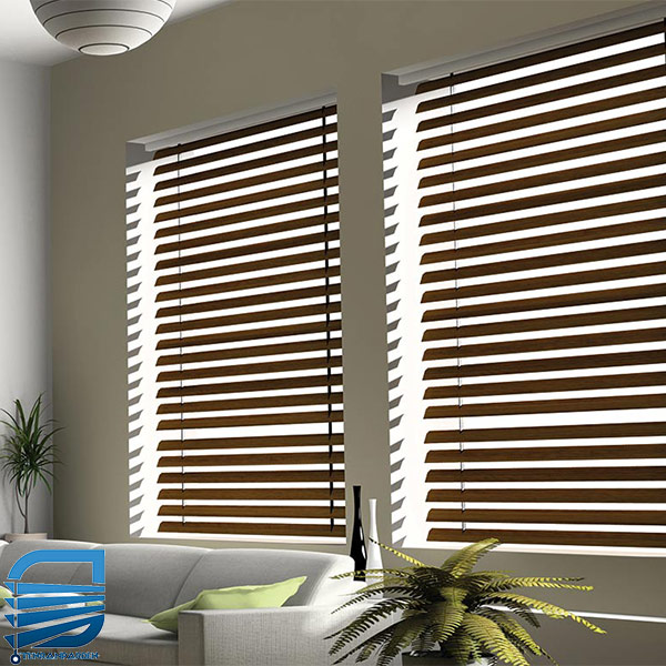 پرده کرکره طرح چوب