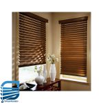 خرید پرده کرکره ای فلزی طرح چوب