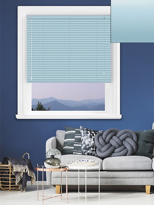 پرده كركره 25 ميل آبي