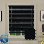 خرید پرده کرکره ای فلزی رنگ مشکی 50 میلی متری