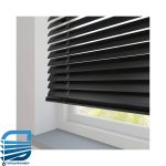 قیمت پرده کرکره ای فلزی رنگ مشکی 50 میلی متری