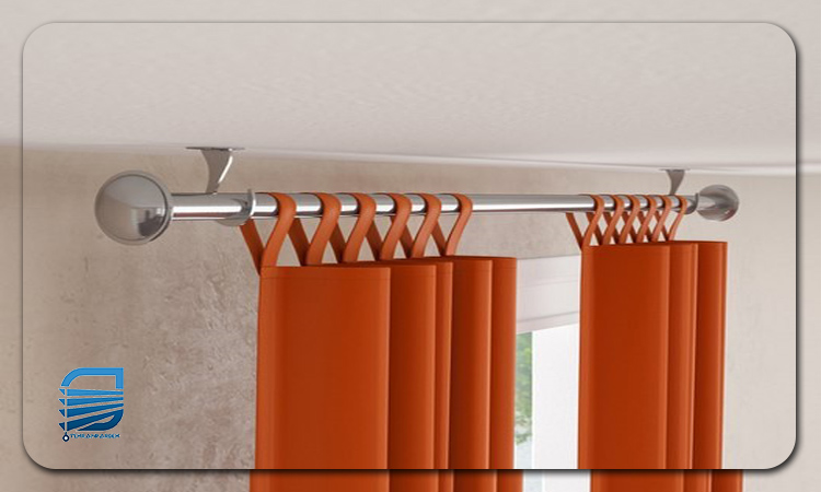 تغییر دادن مدل و رنگ میل پرده