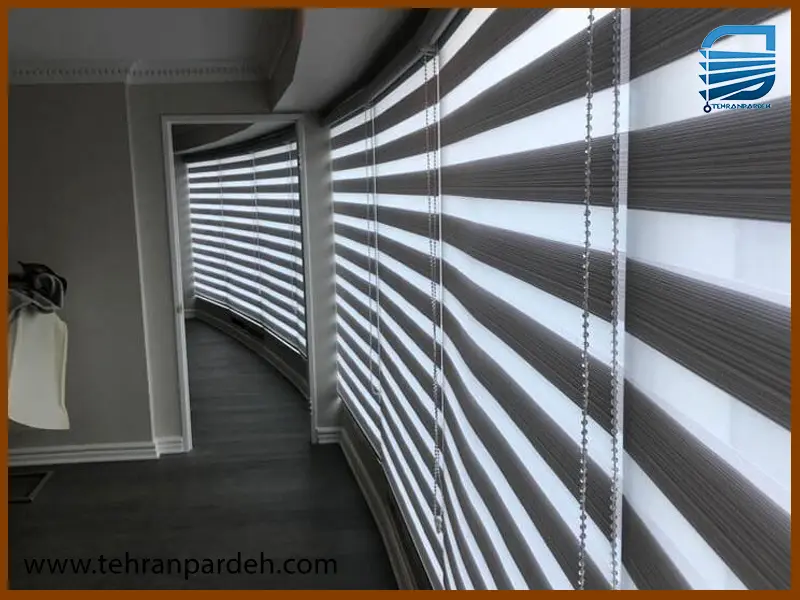 نصب پرده زبرا دیواری