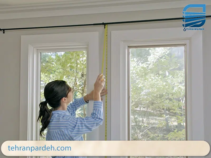 نحوه اندازه ‌گیری پرده شید